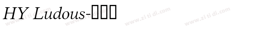 HY Ludous字体转换
